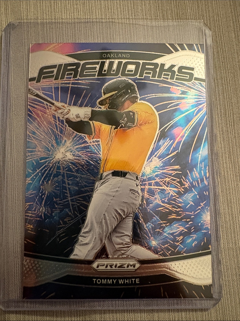 Tommy White - Gray Baseball Prizm Card Image